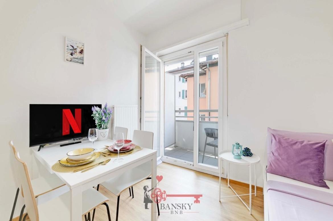 Violet Suite 5 Lugano City For 4 Guest -By Easylife Swiss Esterno foto